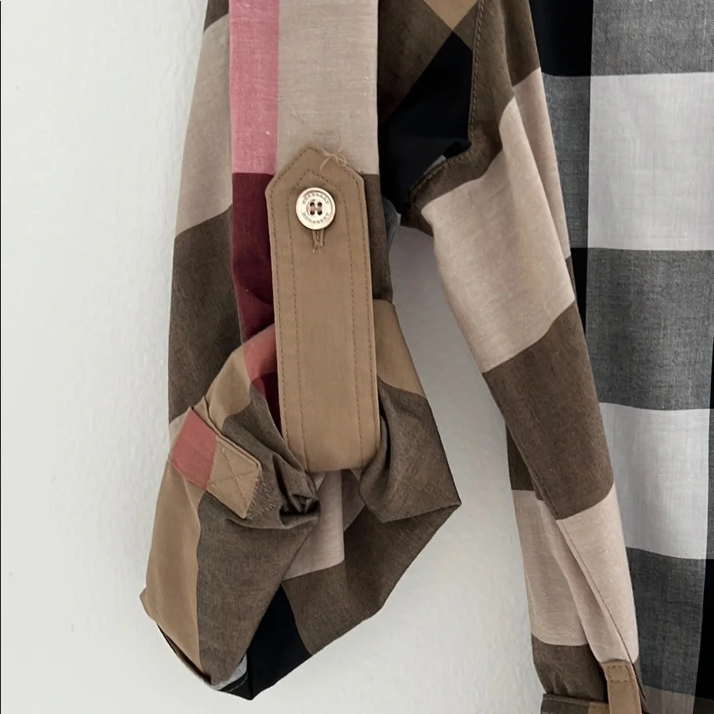 Burberry Women's Plaid Dress - Brown and Black - Picture 5 of 13